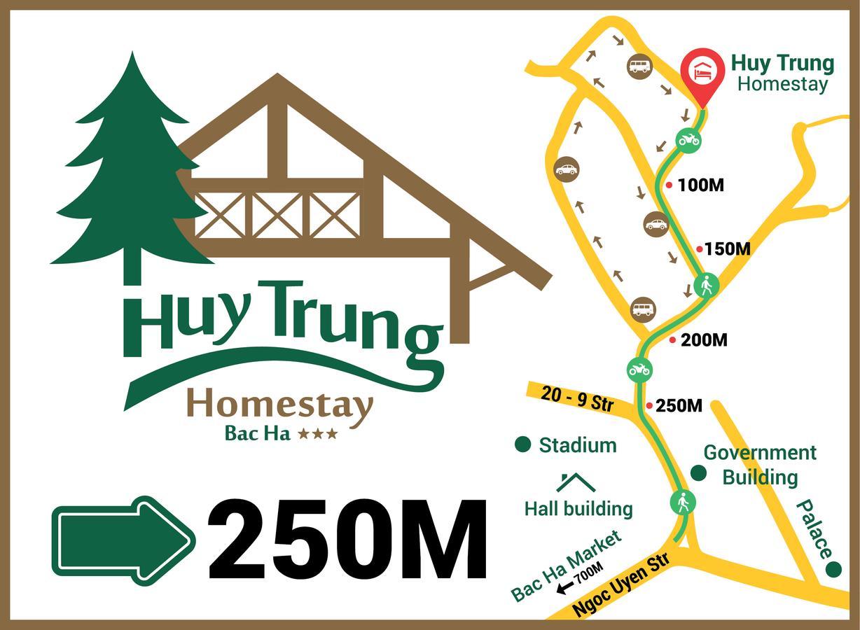 Huy Trung Homestay Bac Ha  Esterno foto