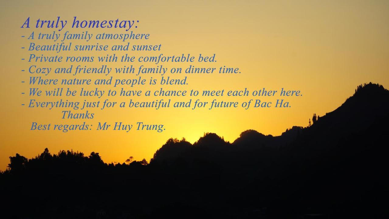 Huy Trung Homestay Bac Ha  Esterno foto