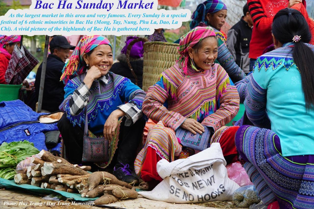 Huy Trung Homestay Bac Ha  Esterno foto